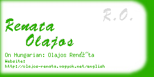 renata olajos business card